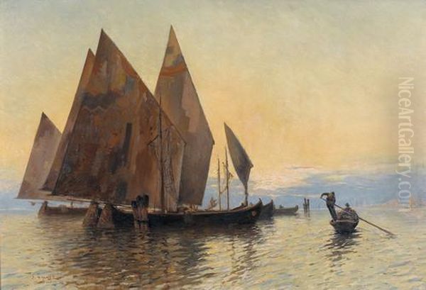 Segelboote In Der Lagune Von Venedig - view 1