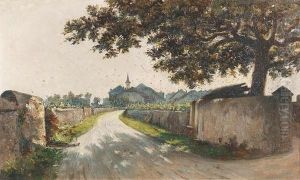 Sommerliche Strasse In Der Westschweiz. Sommerliche Strasse In Der Westschweiz.