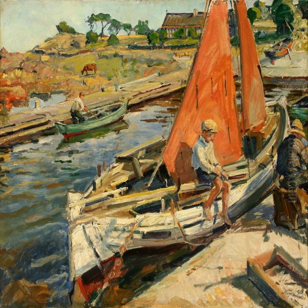 Fiskerbaad. Bolshavn. Bornholm - view 1