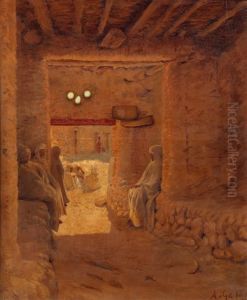 Un Passage A El Kantara by Antoine Gadan