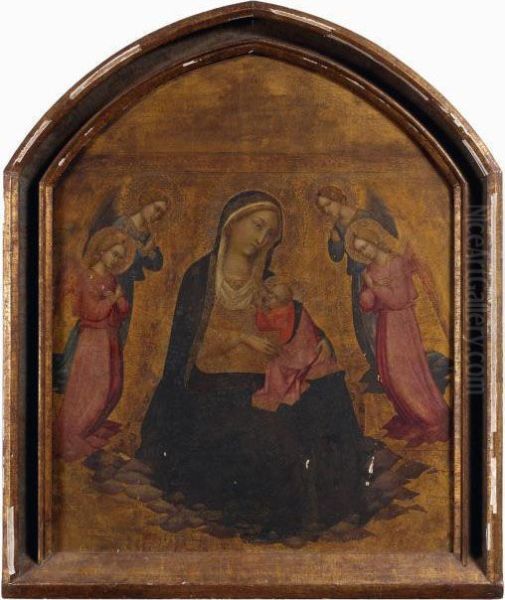 La Vierge D'humilite Entouree D'anges - view 1