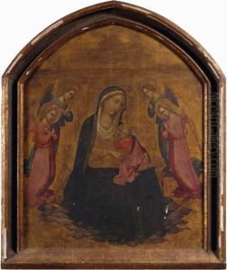 La Vierge D'humilite Entouree D'anges