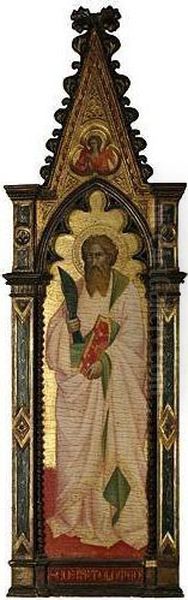 Saint Bartholomew; An Angel In The Trefoil Above - view 1