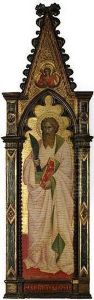 Saint Bartholomew; An Angel In The Trefoil Above
