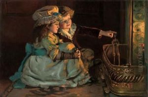 Beside The Hearth by William Hippon Gadsby