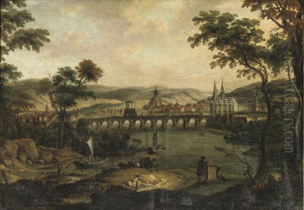 A View Of Dresden From The Left Bank Of The River Elbe With The'augustusbrucke', The 'frauenkirche' And The 'hofkirche' - view 1