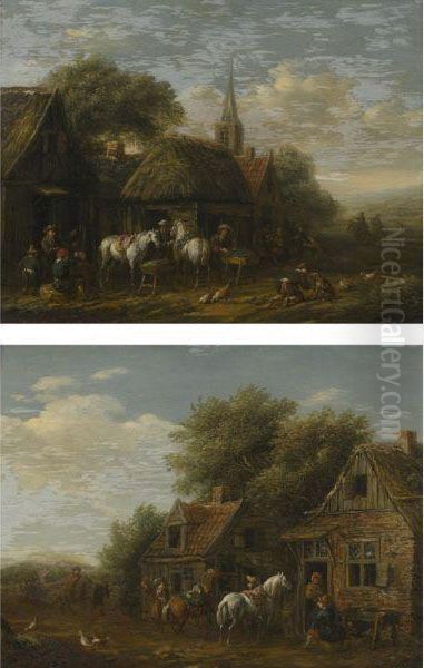 Riders In A Village - view 1