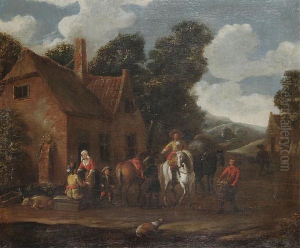 Travellers Near The Inn - view 1