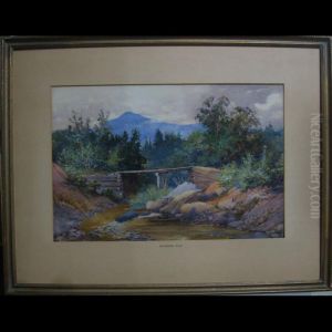 The Old Wooden Bridge by Robert Ford Gagen
