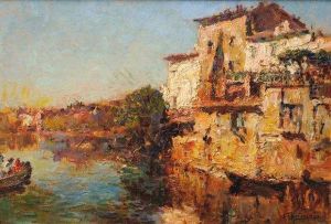 Vue De Venise by Gustave Gagliardini