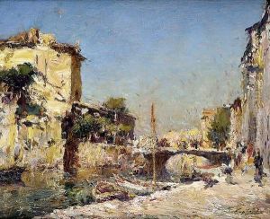Vue De Martigues by Julien Gustave Gagliardini