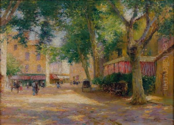La Place Huile Sur Toile - view 1