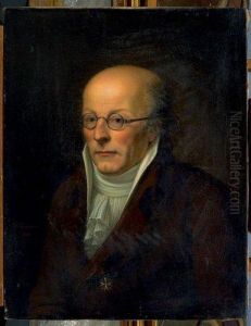 Portrait Du Marquis Antoine Victor D'auberjon Avec La Croix Del'ordre De Malte by Baptiste Gagnereaux