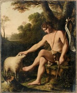 Saint John The Baptist Before An Open Landscape thumbnail