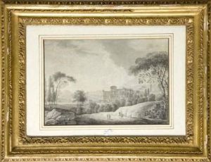 Paysage Italien, Civita Castellana by Benigne Gagnereaux