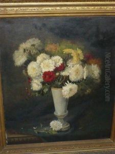Bouquet De Fleurs. by Paul Gagneux