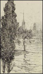 Vue De Rouen by Clarence Alphonse Gagnon