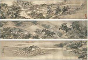 Viewing Plum Blossoms by Wang Gai