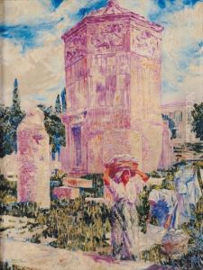 La Tour Des Vents A Athenes by Franz Bernard Gailliard