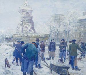 Temps De Neige by Franz Bernard Gailliard