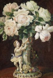 Mazzo Di Fiori Con Putto