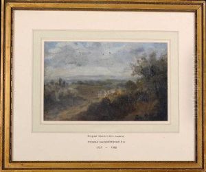 Landscape Sketch With Horse by Thomas Gainsborough