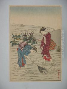 Scenes De Jeunes Femmes by Harunobu Gakutei