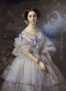 Portrait De Madame Camille D'hubert, Nee De Granval, Nee De La Houssaye. Portrait De Madame Camille D'hubert, Nee De Granval, Nee De La Houssaye.
