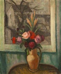 A Bouquet In A Jug by Lanow Maria Galimberti