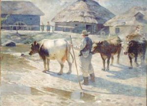 Krowy by Wladyslaw Mihailov. Galimski