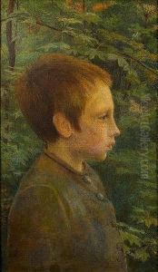 Young Boy In The Woods by Ilia Sawic Galkin