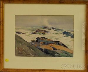 Rocks And Waves by Sears Gallagher