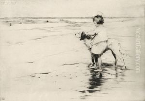 Best Friends At The Shore. by Sears Gallagher