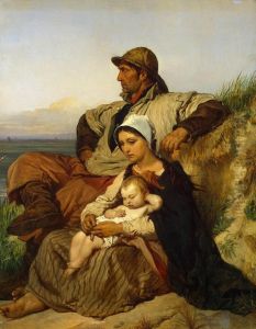 L'attente by Louis Gallait