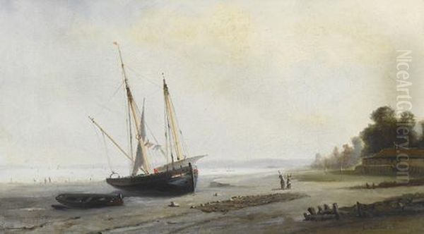 "goelette Et Barque De Peche Au Mouillag - view 1