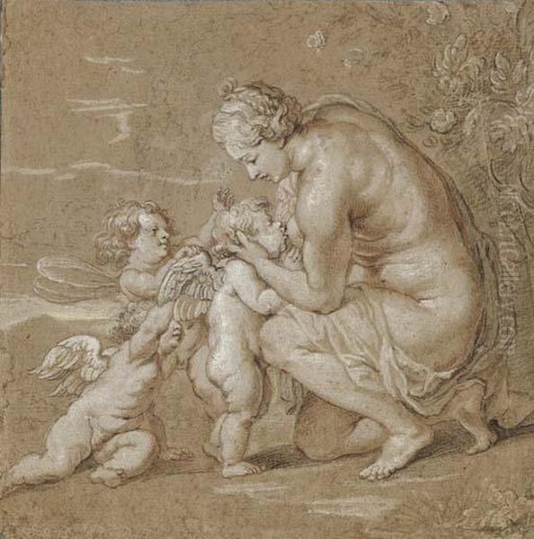 Venus Suckling Putti - view 1