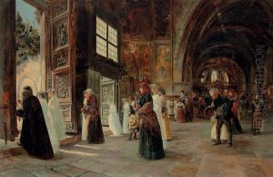 After The Wedding Ceremony by Jose Gallegos Y Arnosa