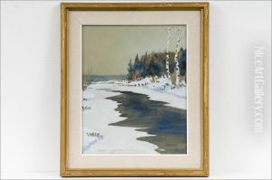 Talvimaisema - Vinterlandskap by Harald Gallen