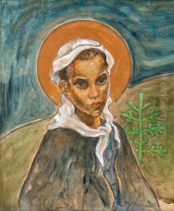 Girl From Ruovesi by Akseli Valdemar Gallen-Kallela
