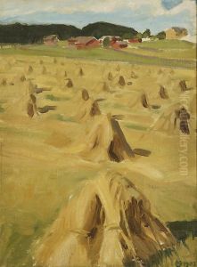 Ruiskuhilaita by Akseli Valdemar Gallen-Kallela