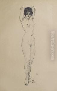 Weibliche Akte (7); Frau, Strumpfe Anziehend. Acht Radierungen Und Eine Lithographie. Verschiedene Formate, Bis 51,5 X 15 Cm. Jeweils Signiert. Teils Kleine Randlasuren.