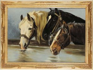 Cavalli Alla Fonte by Angelo Galli