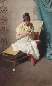 Young Girl In Awhite Dress Young Girl In Awhite Dress