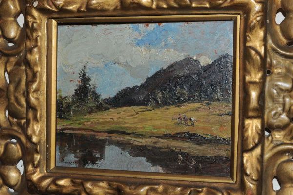 Paesaggio Montano Con Lago - view 1