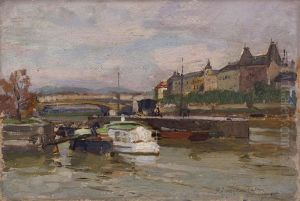 Vienna, Lungo Il Canale Sul Danubio by Riccardo Galli