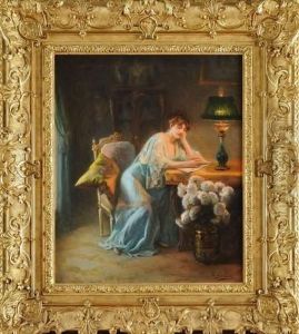 La Lecture Du Soir by Louis Galliac