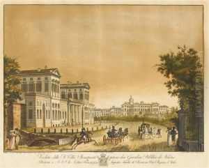 Veduta Della R. Villa Bonaparte by Gaspare Galliari