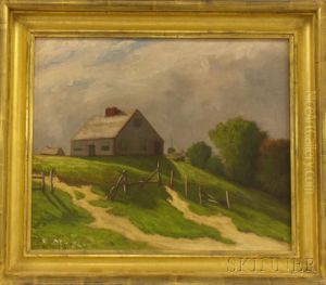 Landscape With A House On A Hill by Henry Hammond Gallison