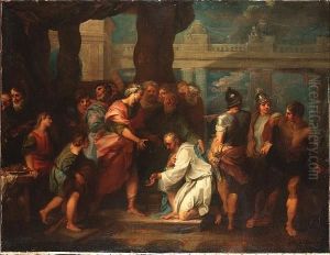 Evilmerodach Delivering Jehoiachin by Louis Galloche