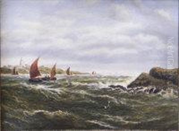 Fishing Boats Off St. Agnes, Scilly - view 1